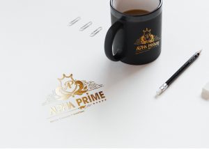 alpha prime logo design