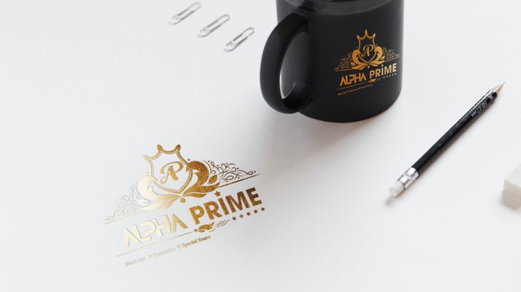 alpha prime logo design