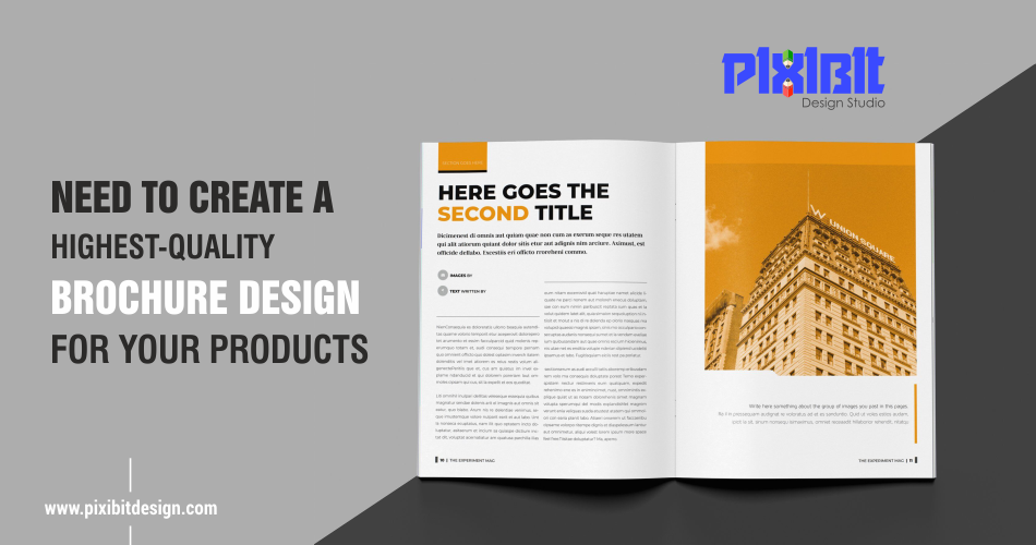 Create High-Quality Brochure Design For Your Products