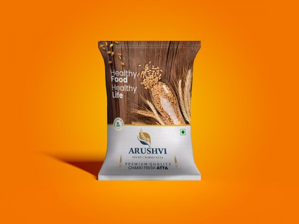 Arushvi Fresh Chakki Atta – Package Design