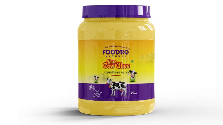 Foodro Ghee Label Design