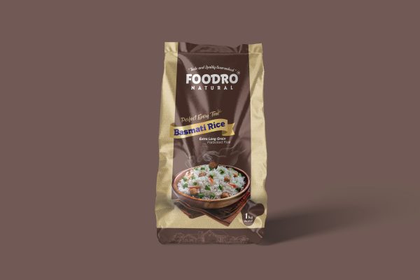 Foodro Basmati Rice Package Design