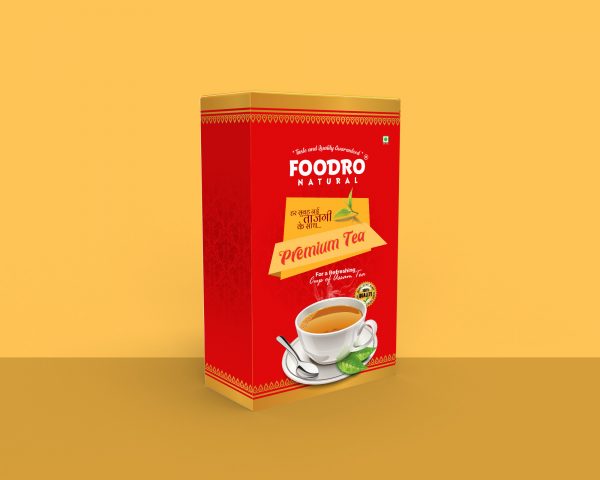 Foodro Natural Premium Tea Box Design