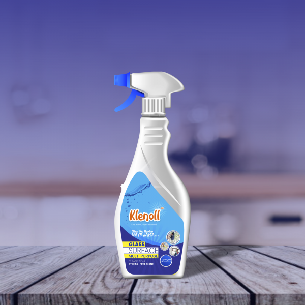 Klenoll Glass and Surface Cleaner Bottle Label Design