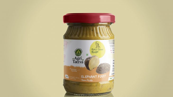 agri tattva elephant yam pickle