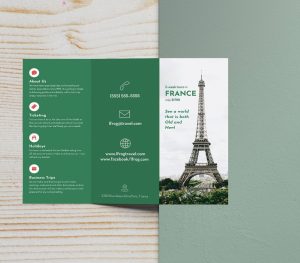 3. GREEN PHOTO-CENTRIC TRIFOLD TRAVEL BROCHURE -1